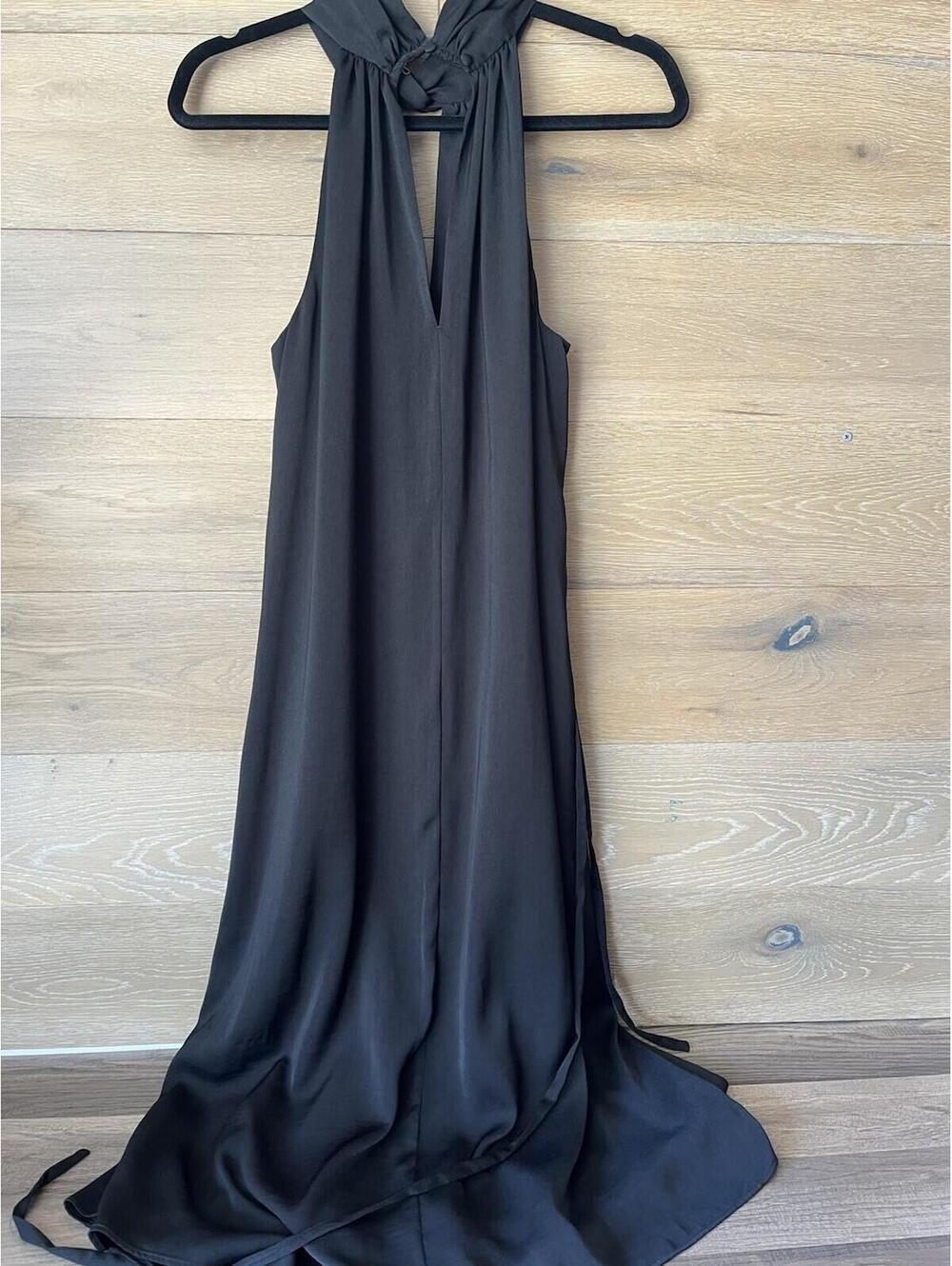Banana Republic Sleeveless Black Dress Size 6P High Neck - Picture 2 of 9